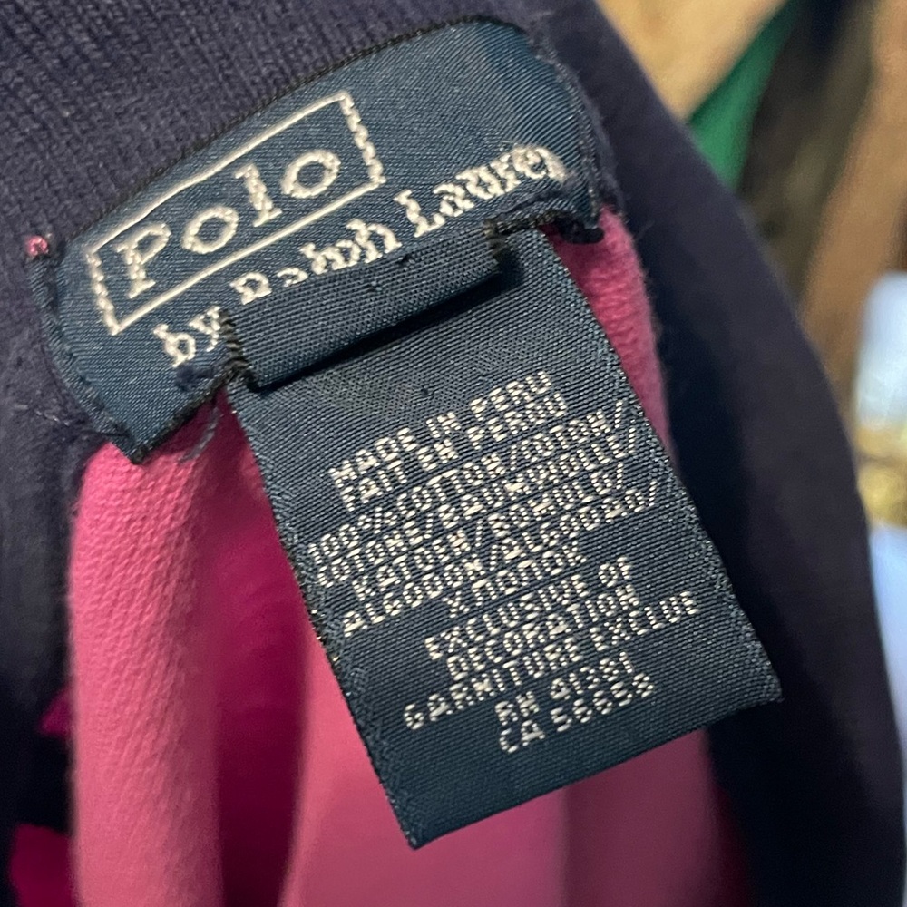 Polo Ralph Lauren big Pony Polo Shirt pinkish purple size 14-16 boy - Picture 10 of 11